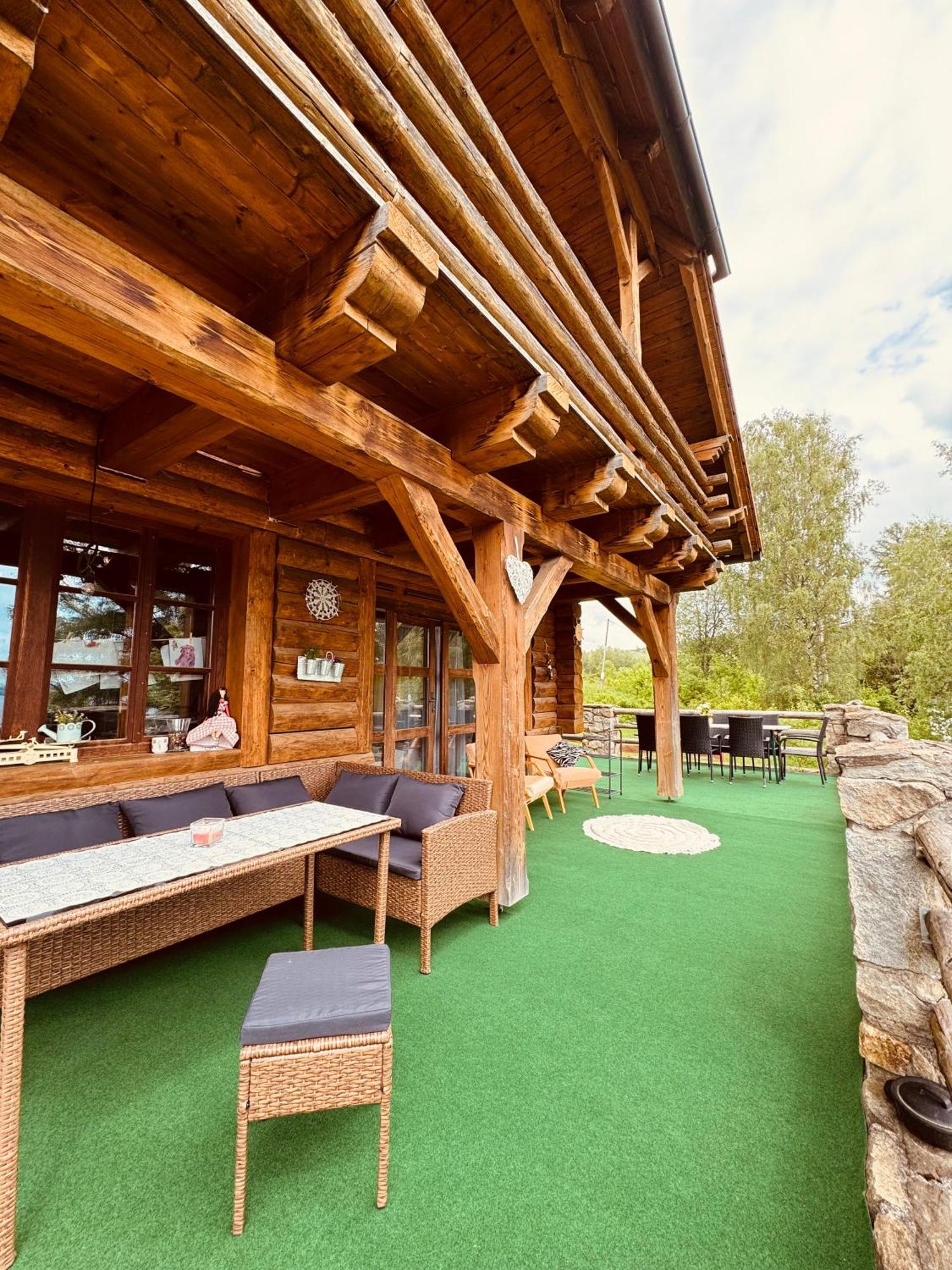 Apartmány Srub Jenišov Horní Planá Exterior foto